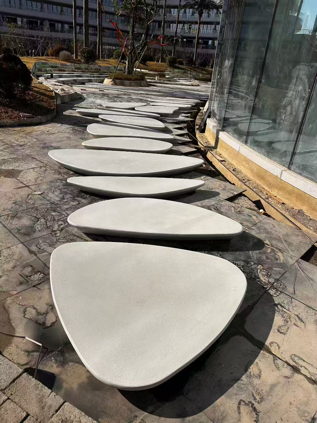 艺术混凝土异形景观坐凳 赋形自然 匠造美学